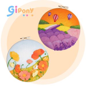 Wool Felt DIY Kit-Lavender Fields & Summer Blossoms